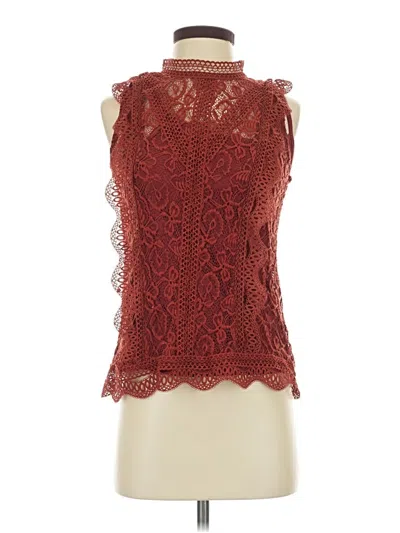 Pre-owned Adiva Sleeveless Blouse In Red