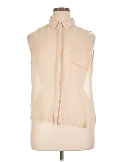 Pre-owned Adiva Sleeveless Blouse In Tan