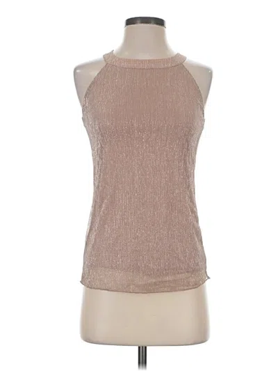 Pre-owned Adiva Sleeveless Blouse In Tan