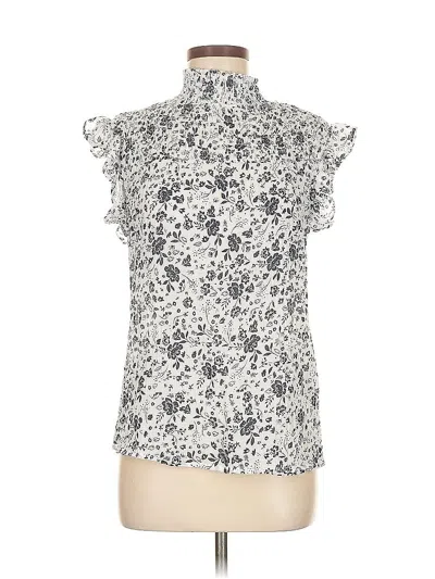 Pre-owned Adiva Sleeveless Blouse In White