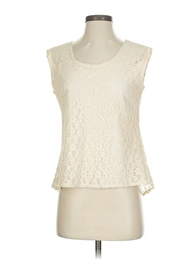 Pre-owned Adiva Sleeveless Blouse In White