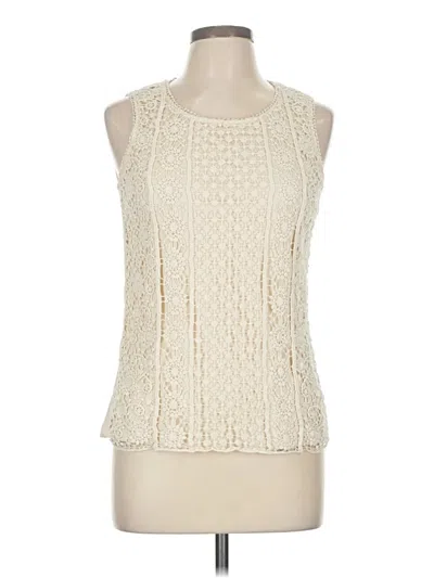 Pre-owned Adiva Sleeveless Blouse In White