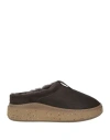 Adno Man Mules & Clogs Dark Brown Size 9 Leather In Brown