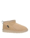 Adno Woman Ankle Boots Beige Size 6 Sheepskin In Beige