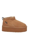Adno Woman Ankle Boots Camel Size 6 Sheepskin In Beige