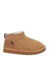 Adno Woman Ankle Boots Camel Size 6 Sheepskin In Beige