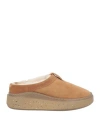 Adno Woman Mules & Clogs Camel Size 6 Leather In Beige