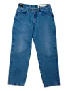 Adnym Awi 211 Frayed-hem Loose-fit Jeans In Blue
