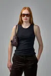 Adnym Classic Tank Top With Asymmetric Shoulders In Black