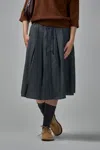 Adnym Lach Kilt With Wide Pleats In Black