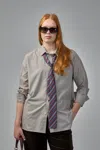 Adnym Rham Shirt Stripe In Gray