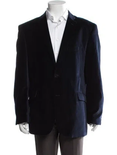 Pre-owned Adolfo Blazer In Blue