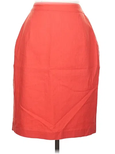 Pre-owned Adolfo Casual Skirt In Orange