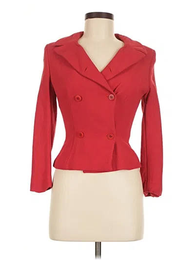 Pre-owned Adolfo Dominguez Blazer Jacket In Red