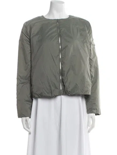 Pre-owned Adolfo Dominguez Bomber Jacket In Green
