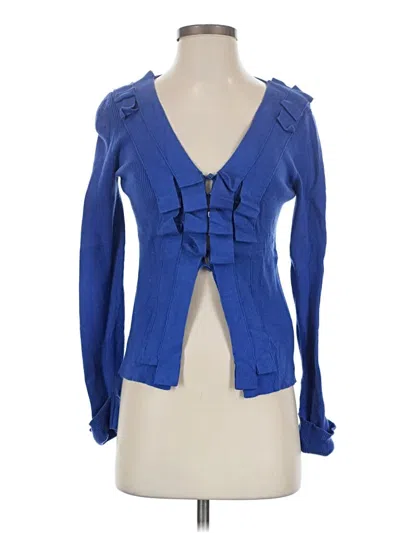 Pre-owned Adolfo Dominguez Cardigan Sweater In Blue