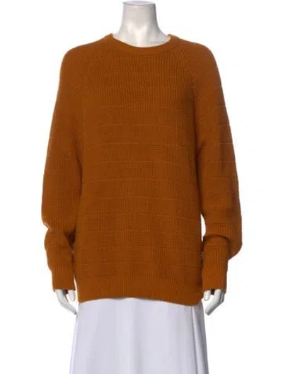 Pre-owned Adolfo Dominguez Cashmere Crew Neck Sweater In Brown