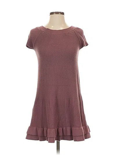 Pre-owned Adolfo Dominguez Casual Dress In Burgundy