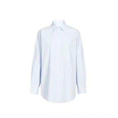 Adolfo Dominguez Chemise Droite Manches Longues En Coton In Blue