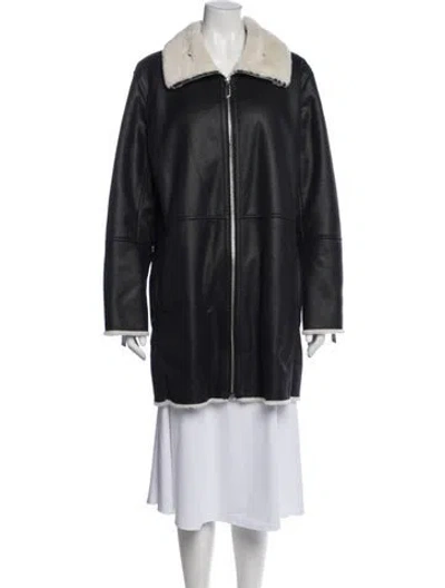 Pre-owned Adolfo Dominguez Coat In Black