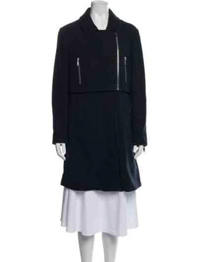 Pre-owned Adolfo Dominguez Coat In Blue