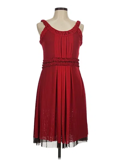 Pre-owned Adolfo Dominguez Cocktail Dress In Burgundy