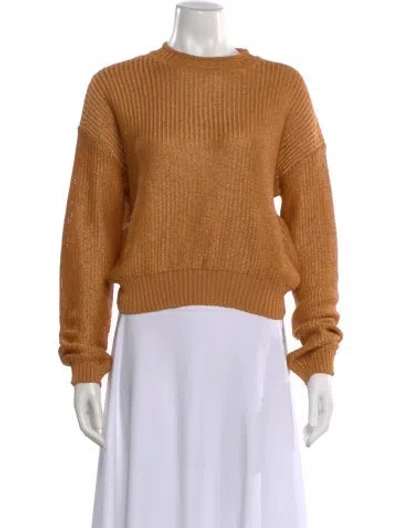 Pre-owned Adolfo Dominguez Crew Neck Sweater In Brown