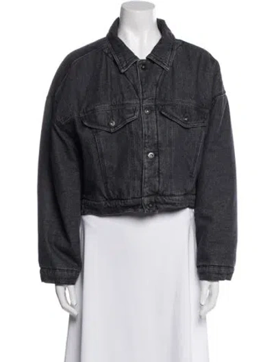 Pre-owned Adolfo Dominguez Denim Jacket In Gray