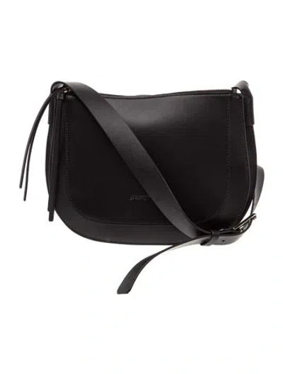Pre-owned Adolfo Dominguez Leather Crossbody Bag In Black