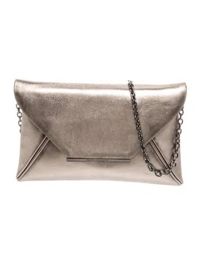 Pre-owned Adolfo Dominguez Leather Crossbody Bag In Gray