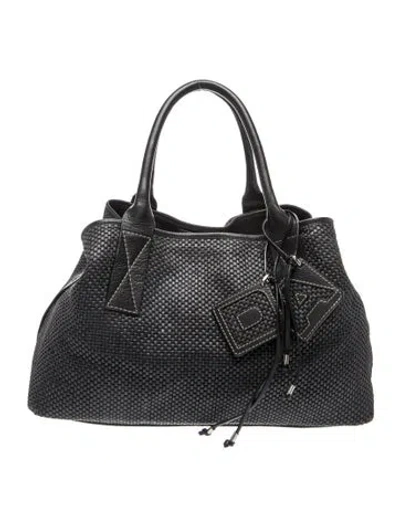 Pre-owned Adolfo Dominguez Leather Shoulder Bag In Black