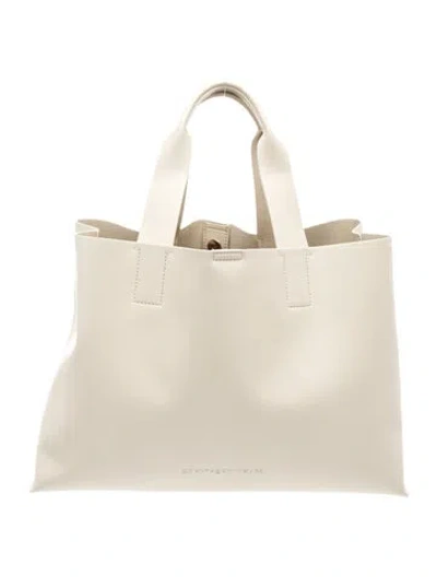 Pre-owned Adolfo Dominguez Leather Top Handle Bag In Neutral