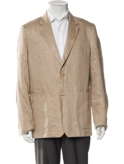 Pre-owned Adolfo Dominguez Linen Blazer In Neutral