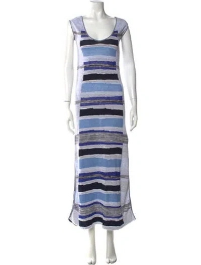 Pre-owned Adolfo Dominguez Linen Long Dress In White