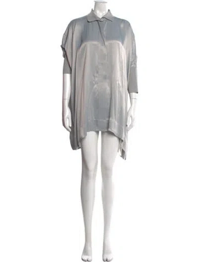 Pre-owned Adolfo Dominguez Long Dress In Gray