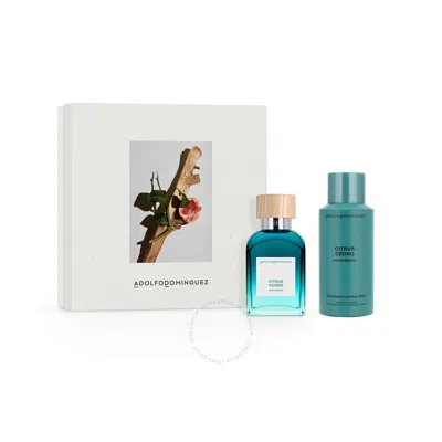 Adolfo Dominguez Men's Agua Fresca Citrus Cedro Gift Set Fragrances 8410190634800 In White