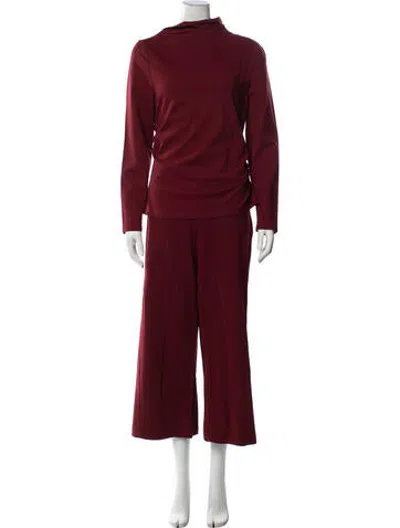 Pre-owned Adolfo Dominguez Pant Set In Red