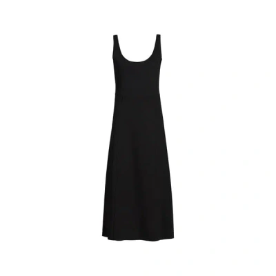 Adolfo Dominguez Robe Midi Droite In Black