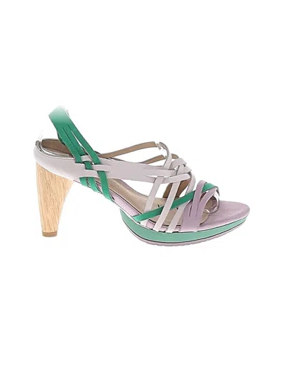 Pre-owned Adolfo Dominguez Sandals In Green