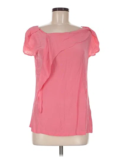 Pre-owned Adolfo Dominguez Short Sleeve Blouse In Pink