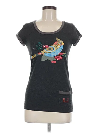 Pre-owned Adolfo Dominguez Short Sleeve T-shirt In Gray