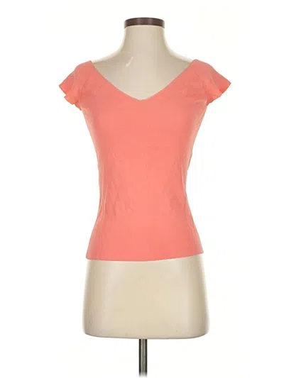 Pre-owned Adolfo Dominguez Short Sleeve T-shirt In Orange
