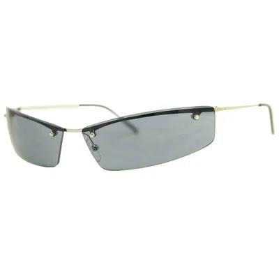 Adolfo Dominguez Silver Metal Sunglasses In Blue