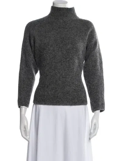 Pre-owned Adolfo Dominguez Turtleneck Sweater In Gray