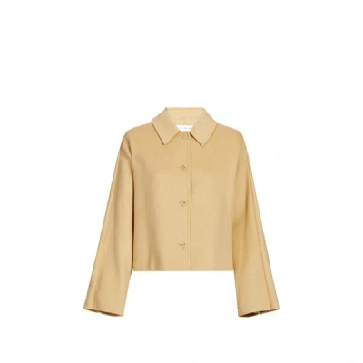 Adolfo Dominguez Veste Courte À Cape In Brown