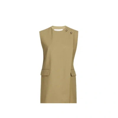 Adolfo Dominguez Veste Droite Sans Manches In Green