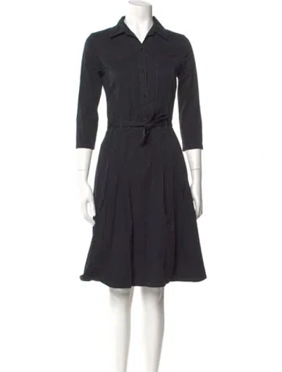 Pre-owned Adolfo Dominguez Vintage Knee-length Dress In Gray