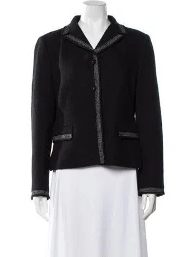 Pre-owned Adolfo Dominguez Wool Blazer In Black