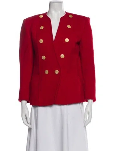 Pre-owned Adolfo Jacket In Red