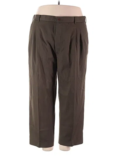 Pre-owned Adolfo Khaki Pant In Brown